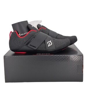 Peloton Altos Cycling Bike Shoes with Cleats Men's Size 7.5 Black & Red Unisex
